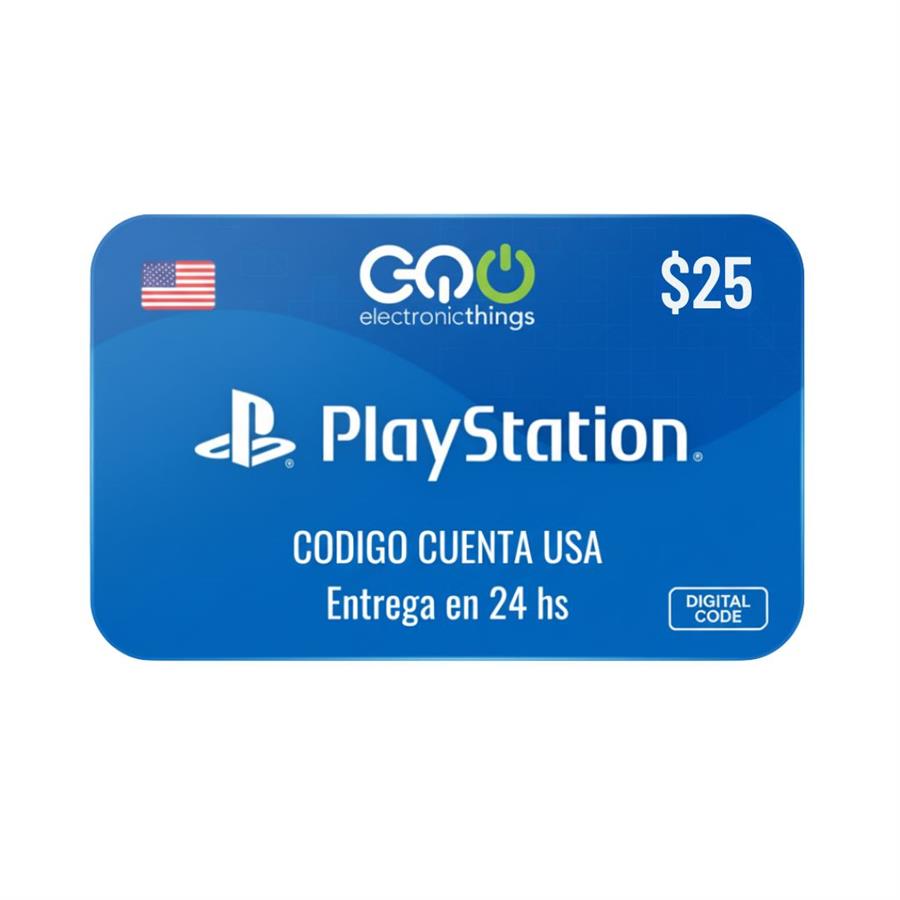 Código Digital PlayStation Store 25 Dólares USA Pago USDT